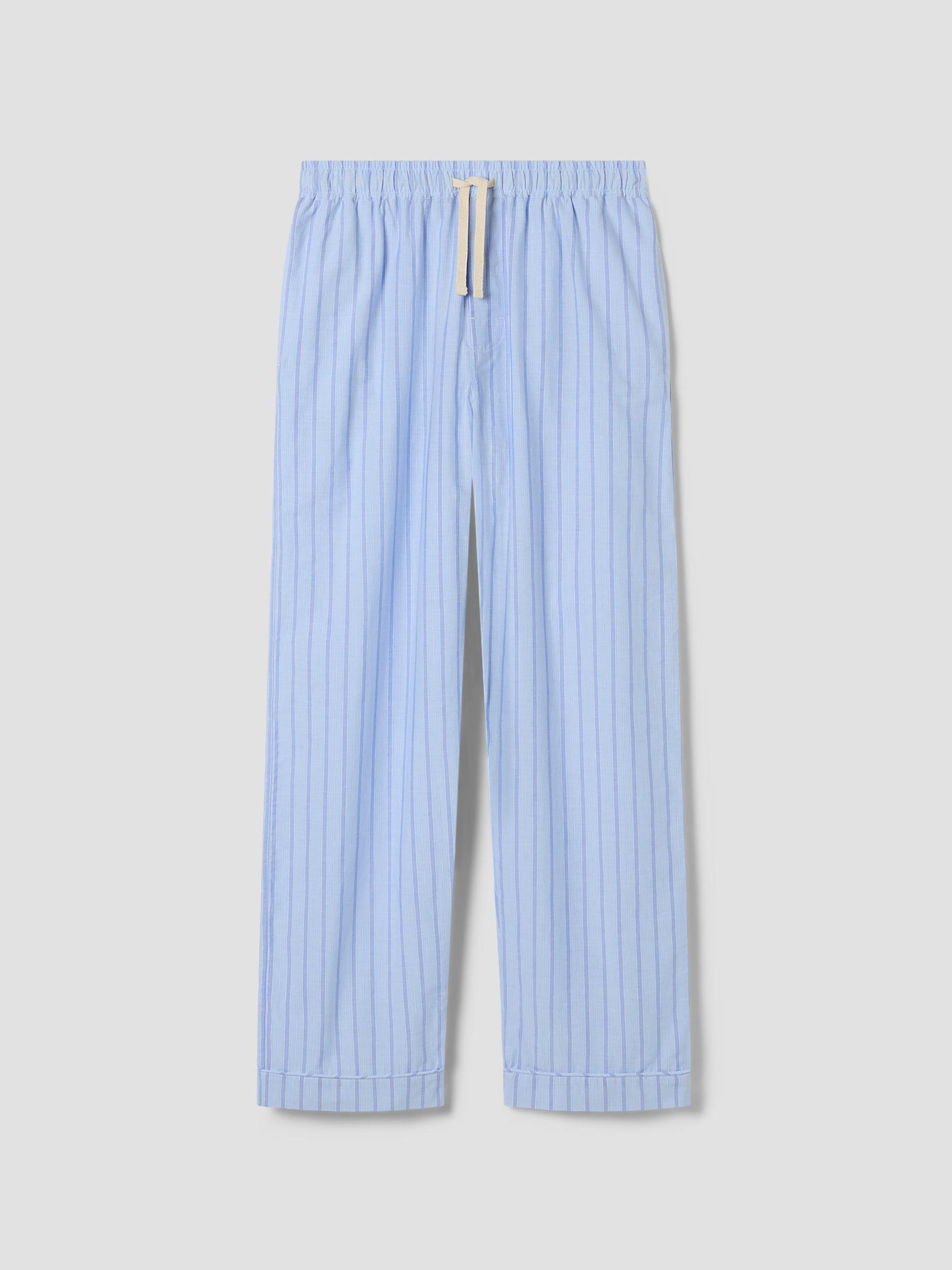 Men’s Pale Blue Favorite Shirt Stripe Cotton Pants