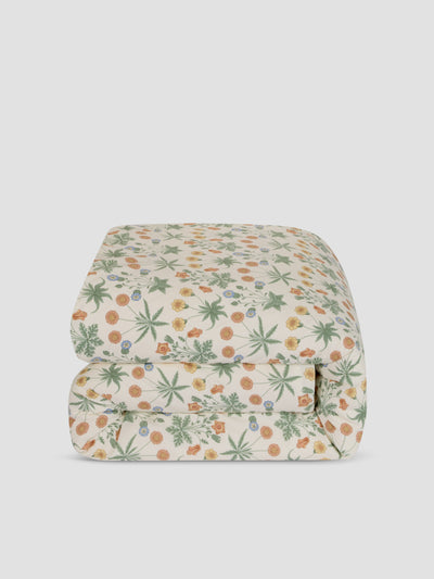 Sage & Mindful Cream Daisy Cotton Duvet Cover - alternate image