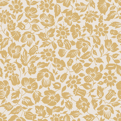 Butterscotch Meadow Floral Wallpaper