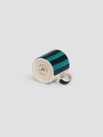 Pine Green Pembroke Stripe Ceramic Mug