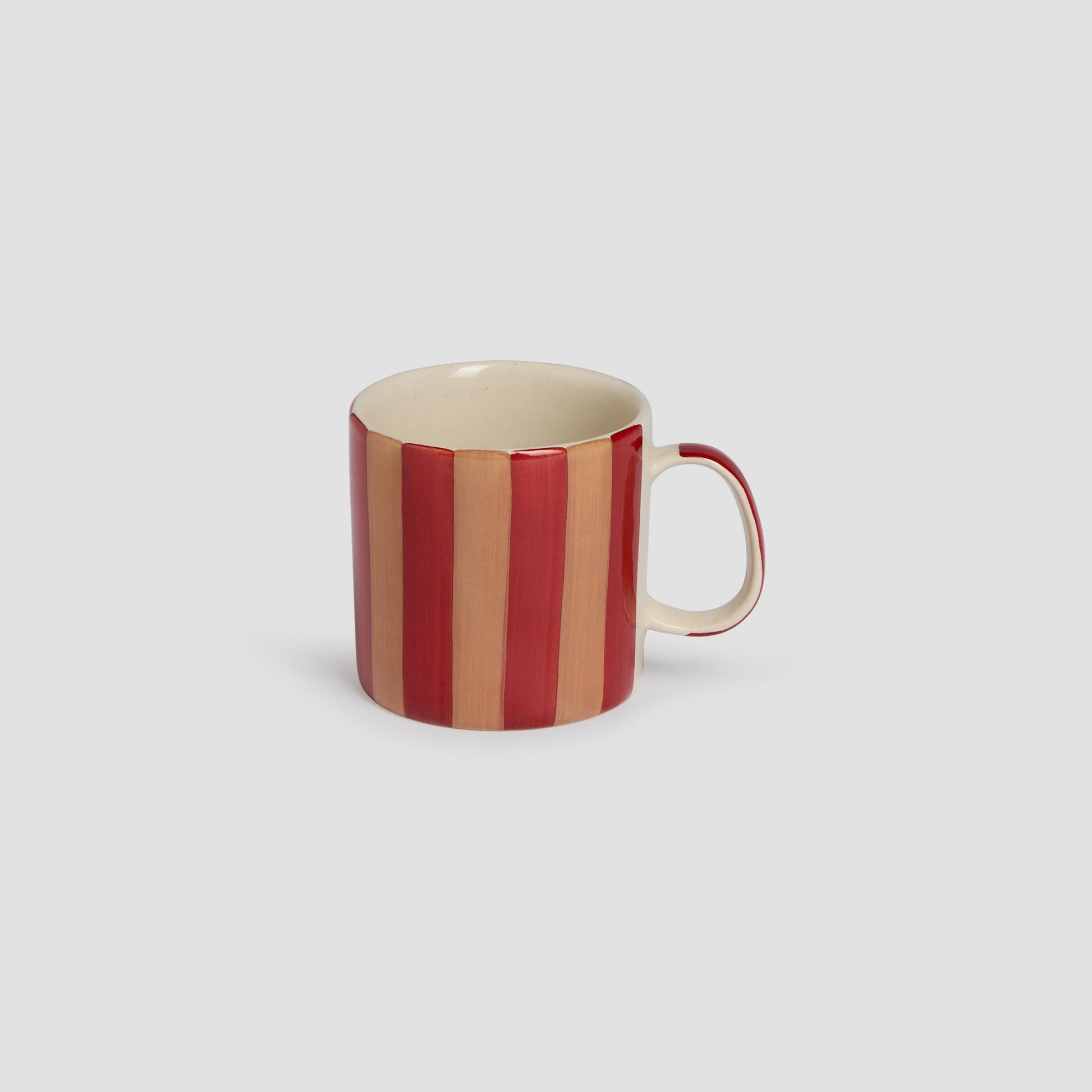 Sandstone Red Pembroke Stripe Ceramic Mug