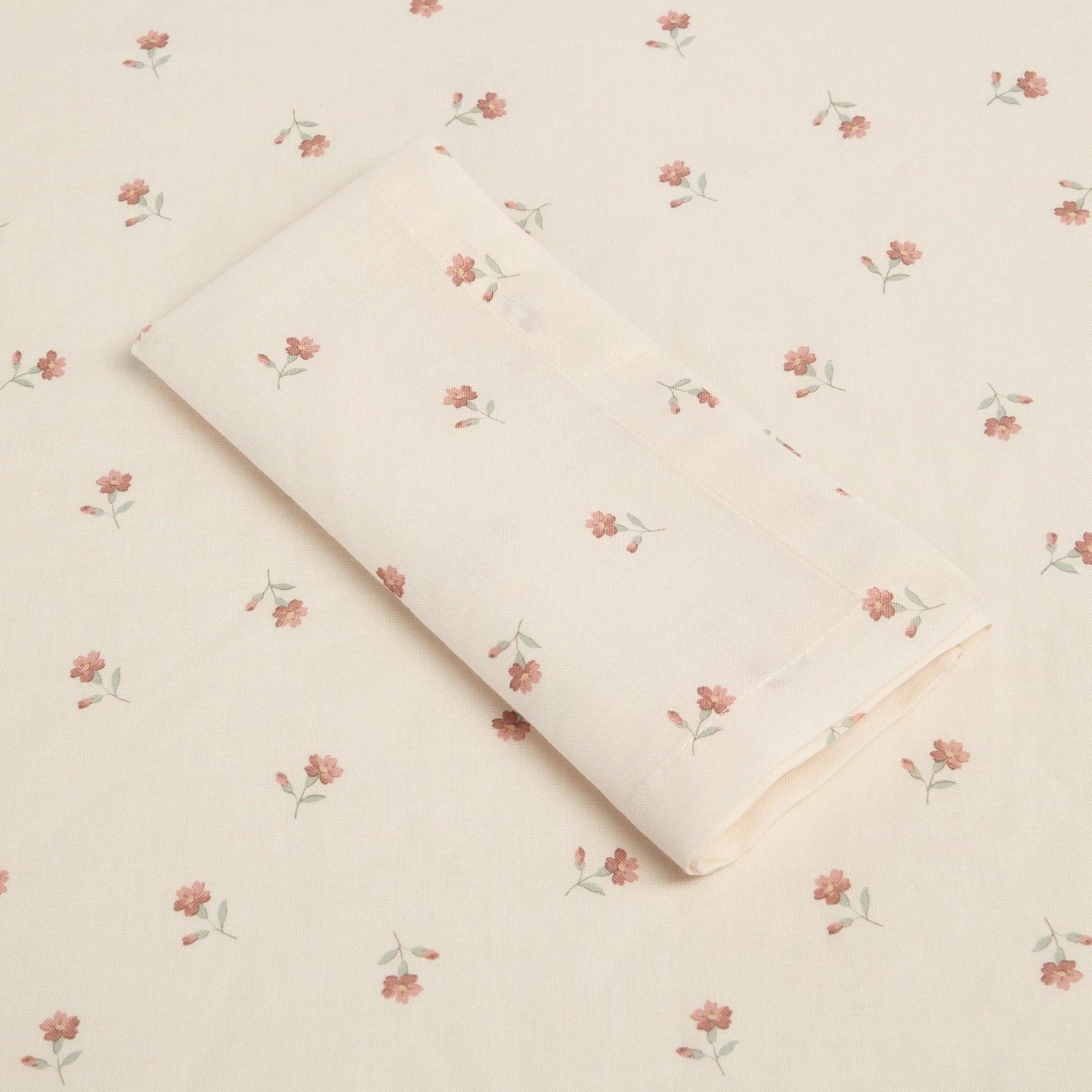Pearl Posy Bud Linen Blend Napkin Set of 4