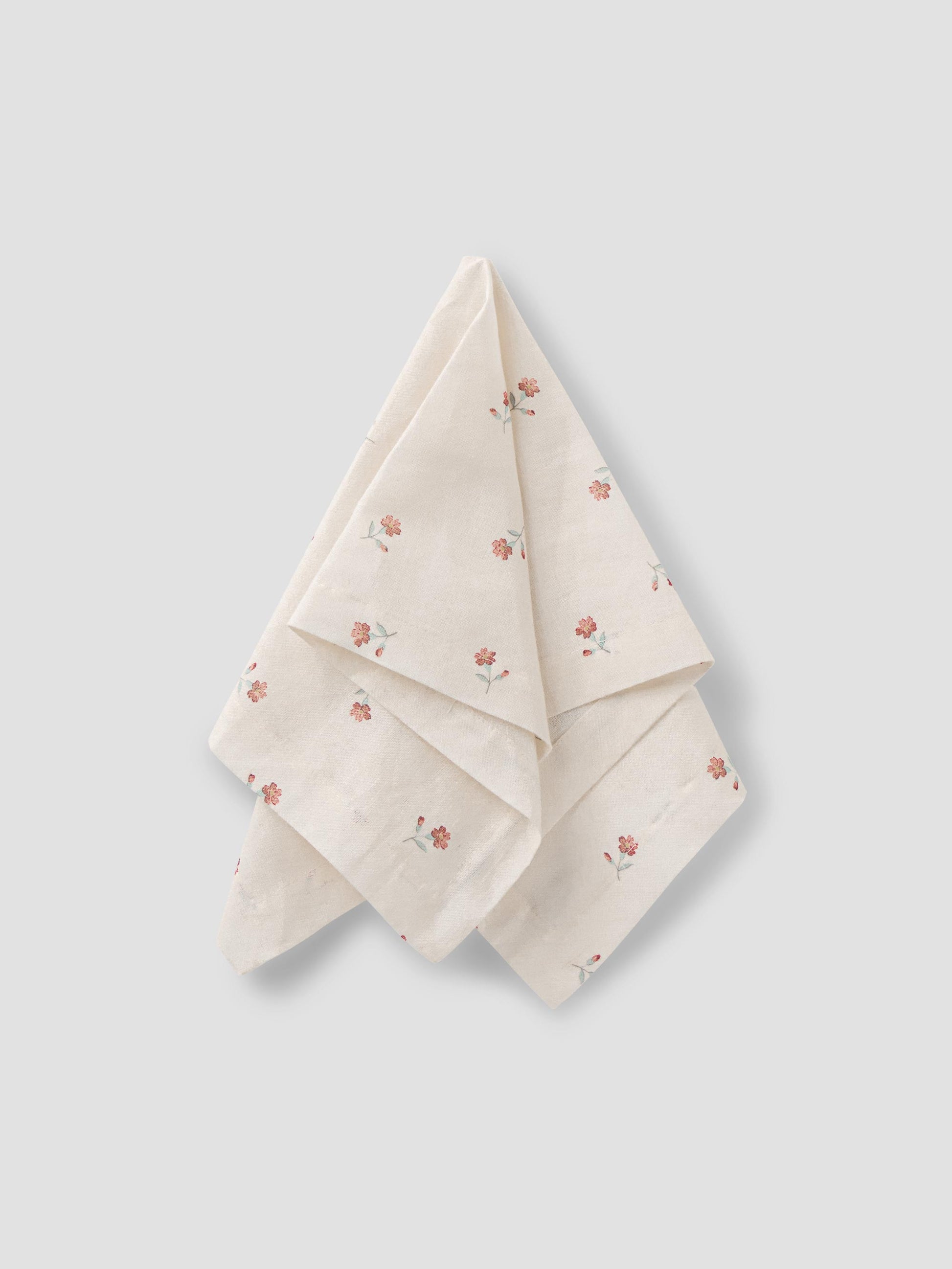 Pearl Posy Bud Linen Blend Napkin Set of 4