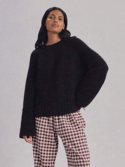 Navy Crew Neck Wool Jumper