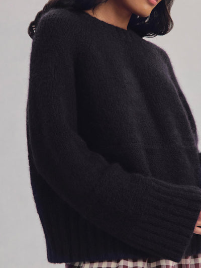 Navy Crew Neck Wool Jumper