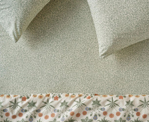 Mellow Green Standen Cotton Fitted Sheet