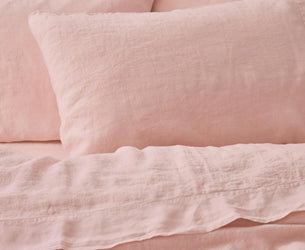 Rose Linen Blend Pillowcases (Pair)