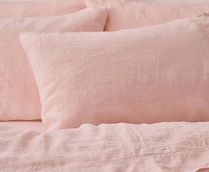 Rose Linen Blend Pillowcases (Pair)