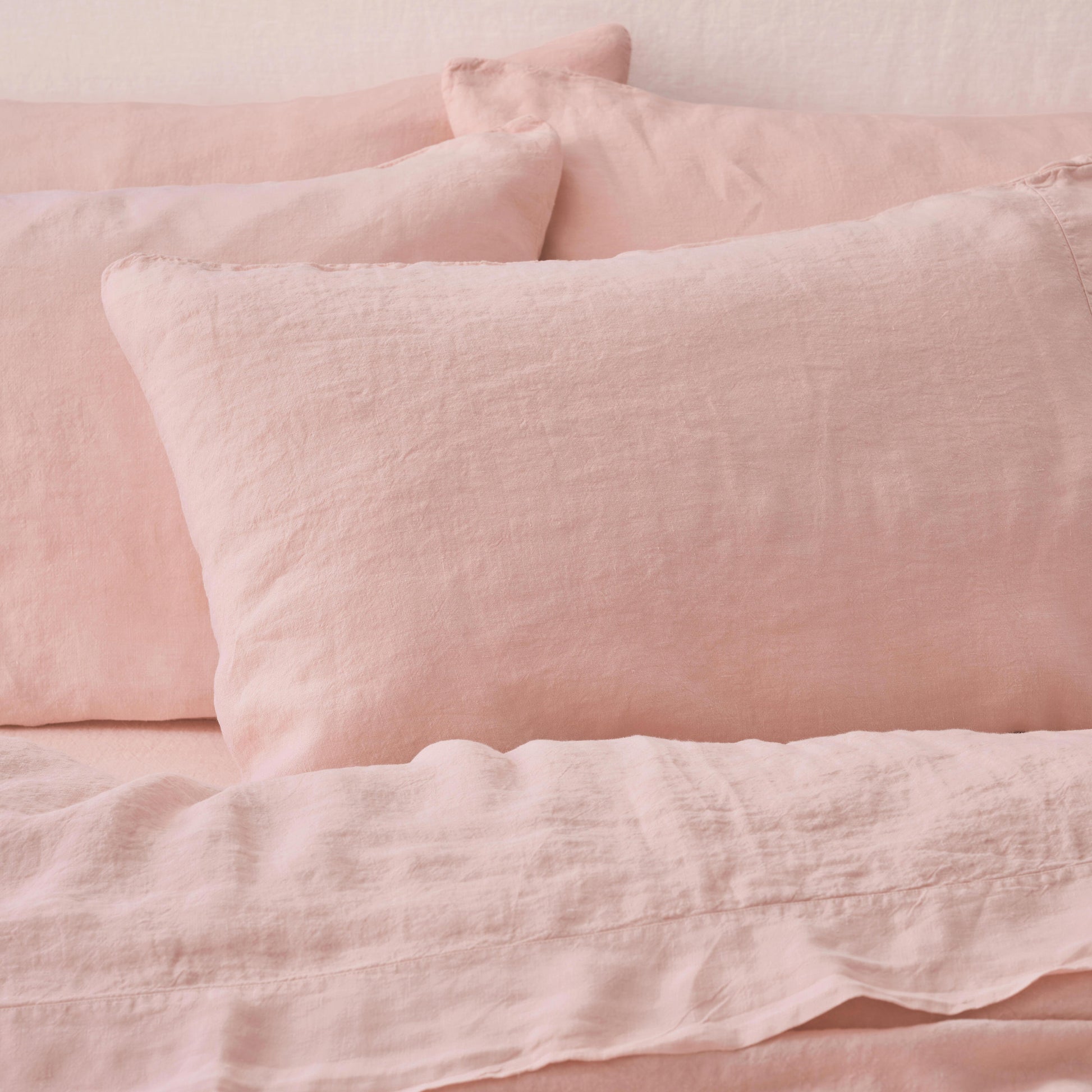 Rose Linen Blend Pillowcases (Pair)