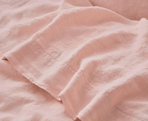Rose Linen Blend Flat Sheet