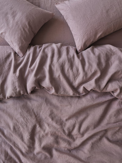 Elderberry 100% Linen Duvet Cover
