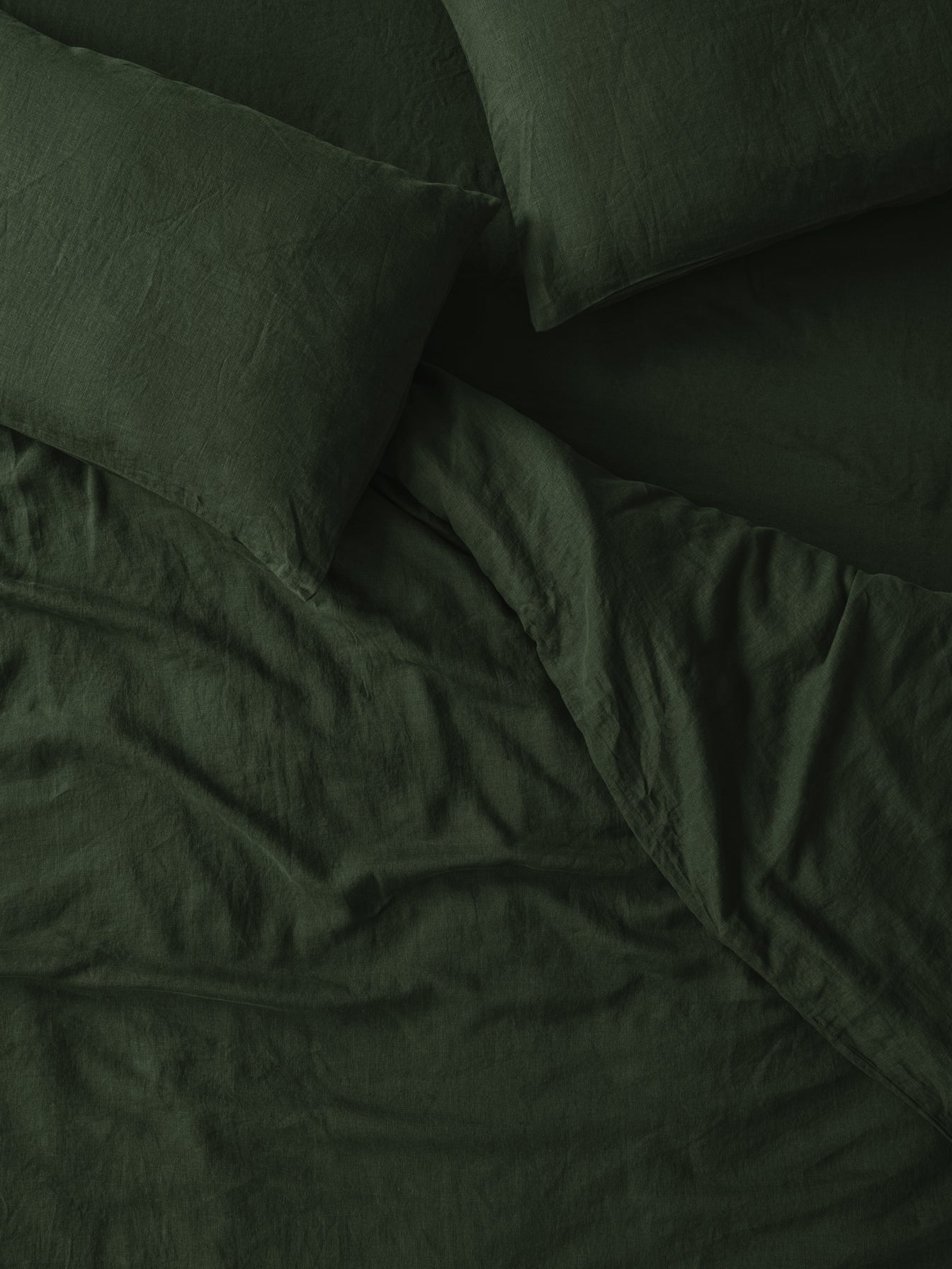 Fern Green Linen Bedding