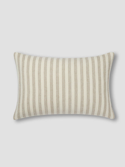 Oatmeal Pembroke Stripe Wool Cushion Cover - alternate image