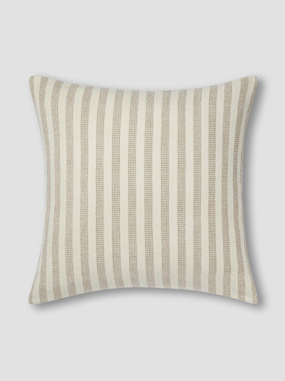 Oatmeal Pembroke Stripe Wool Cushion Cover
