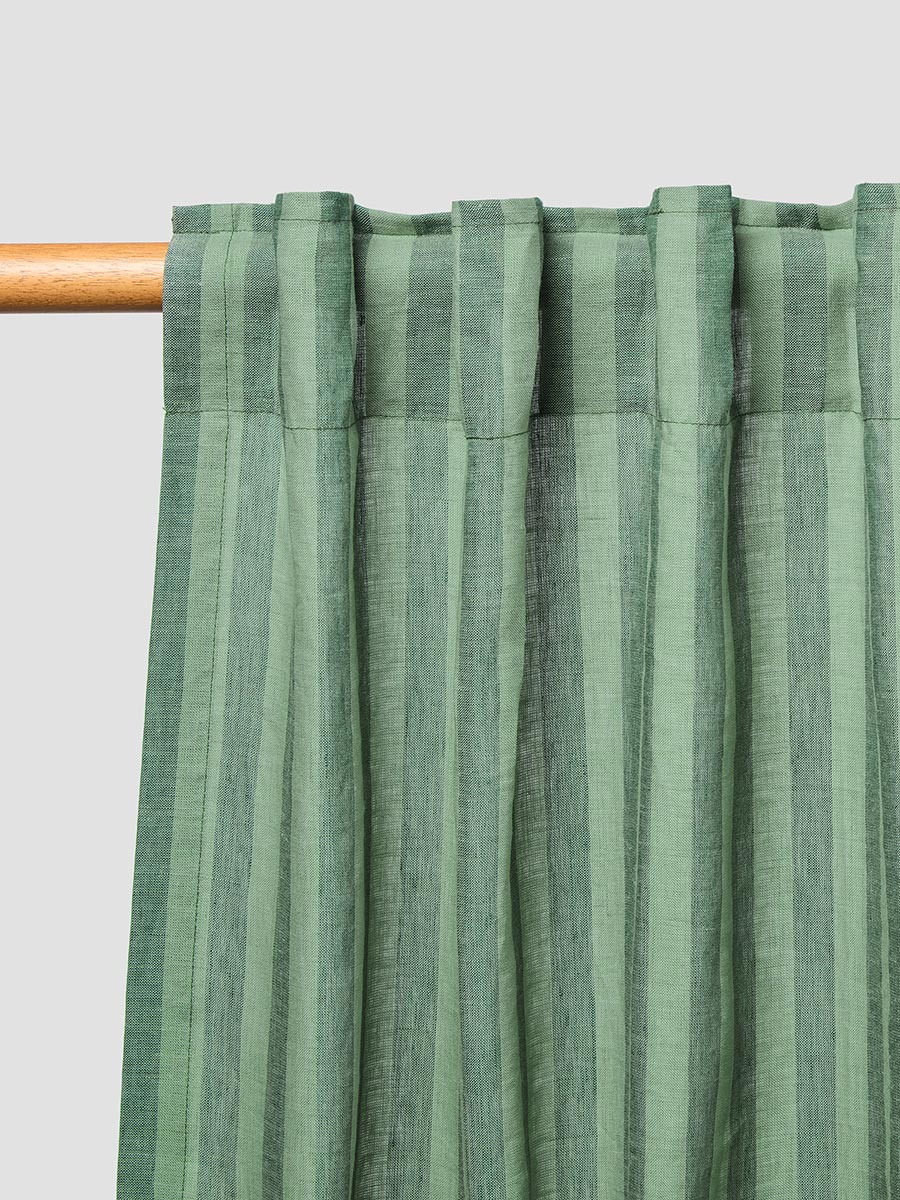 Stripe Linen Blend Curtains