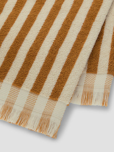 Russet Yellow Pembroke Stripe Cotton Towels