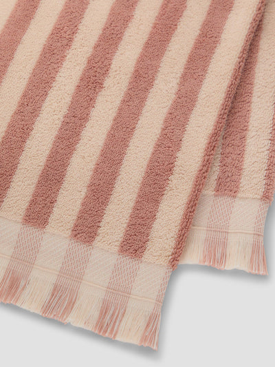 Sand Shell Pembroke Stripe Cotton Towels