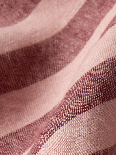 Rhubarb & Rose Pembroke Stripe Linen Blend Pillowcases (Pair)