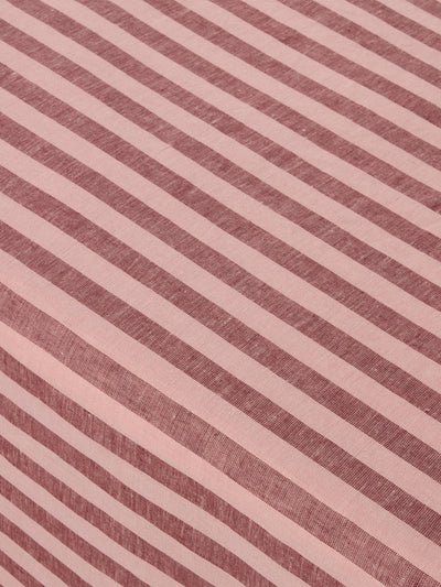 Rhubarb & Rose Pembroke Stripe Linen Blend Tablecloth