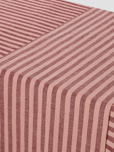 Rhubarb & Rose Pembroke Stripe Linen Blend Table Runner - alternate image