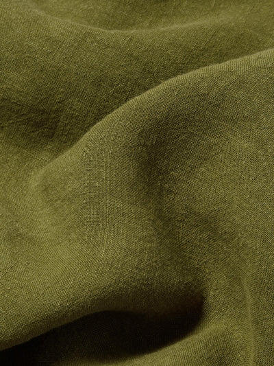 Botanical Green Linen Blend Pillowcases (Pair)