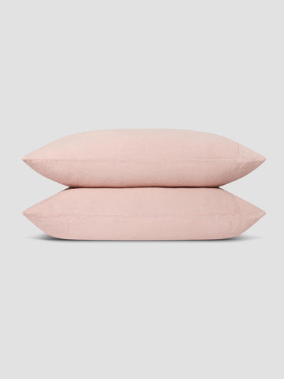 Rose Linen Blend Pillowcases (Pair)