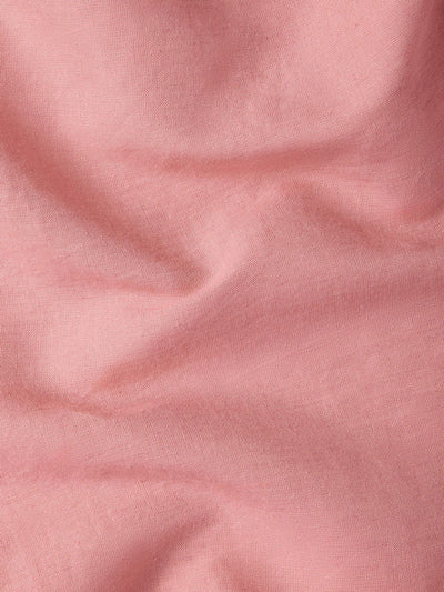 Dusty Pink Linen Blend Flat Sheet