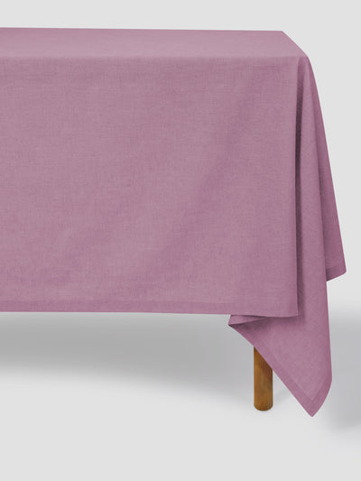 Raspberry 100% Linen Tablecloth
