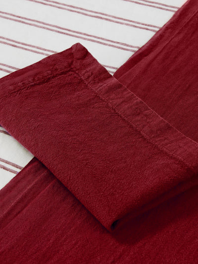 Rhubarb Linen Blend Napkins Set of 4