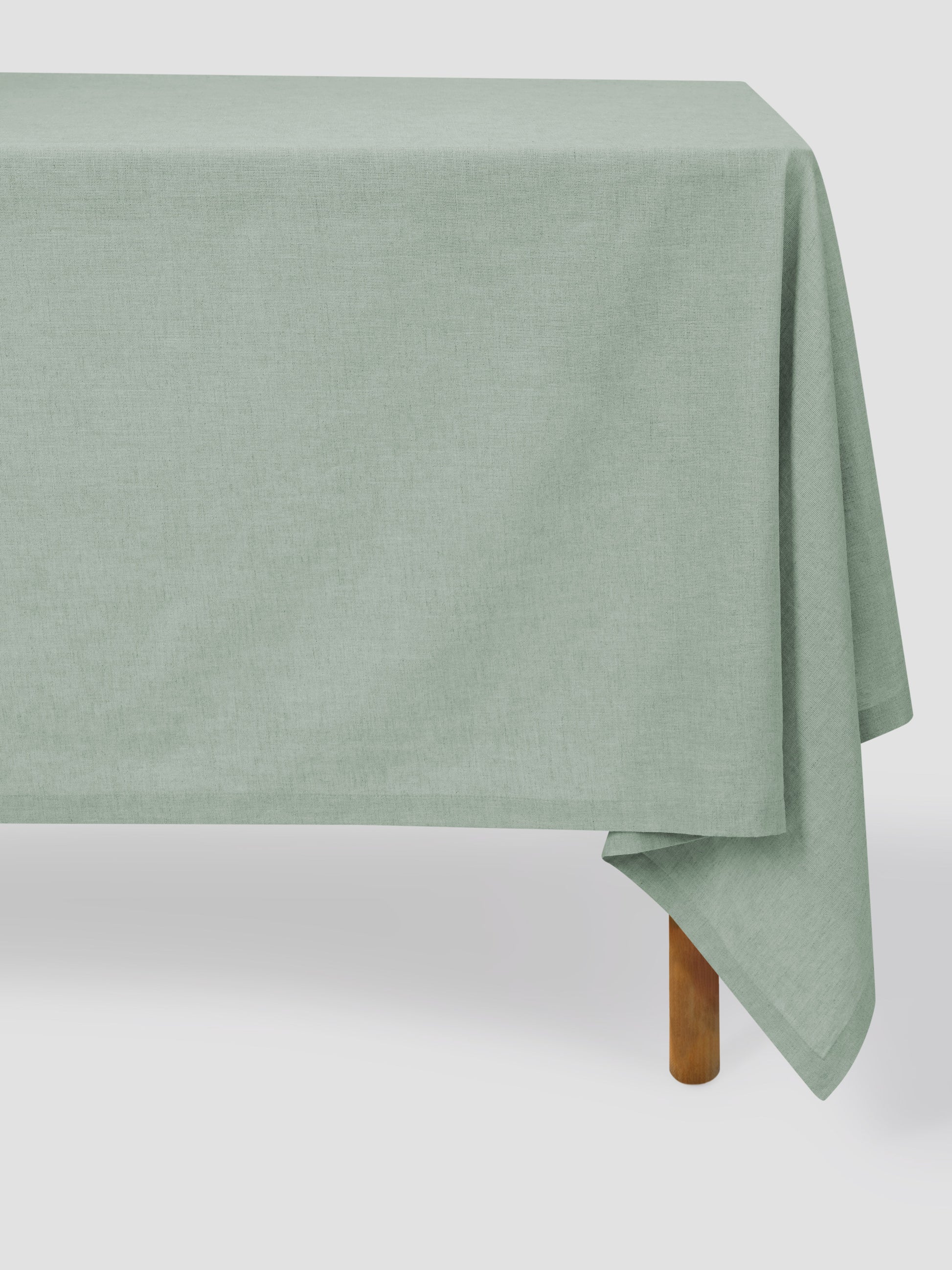 Sage Green 100% Linen Tablecloth