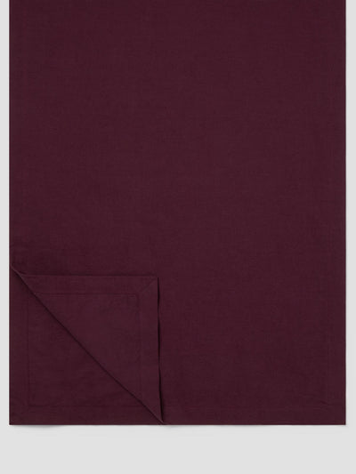 Berry Linen Blend Table Runner
