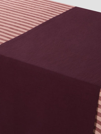 Berry Linen Blend Table Runner - alternate image