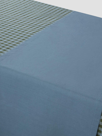 Dusk Blue Linen Blend Table Runner - alternate image