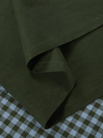 Fern Green Linen Blend Table Runner