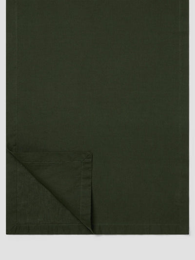 Fern Green Linen Blend Table Runner