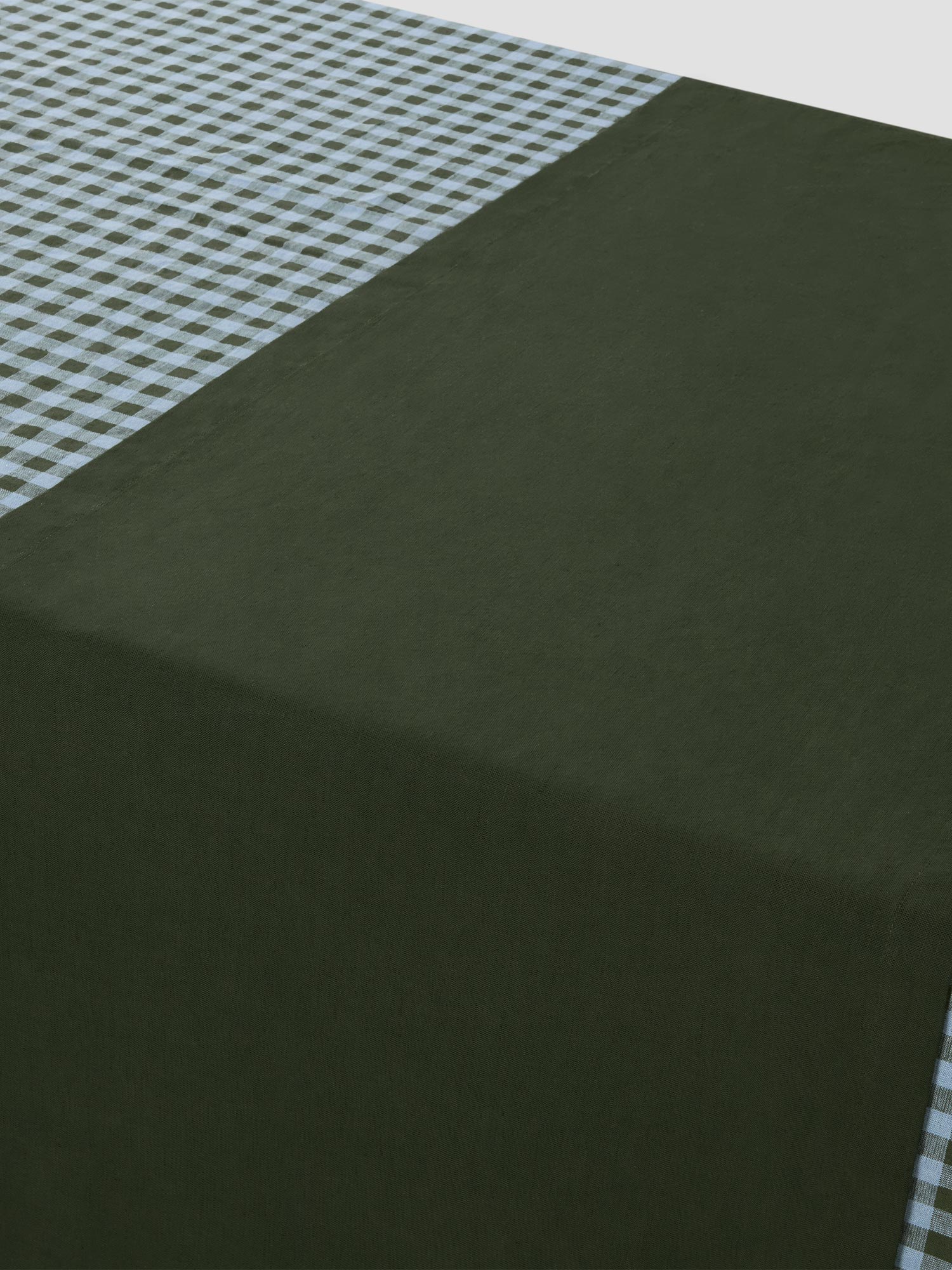 Fern Green Linen Blend Table Runner