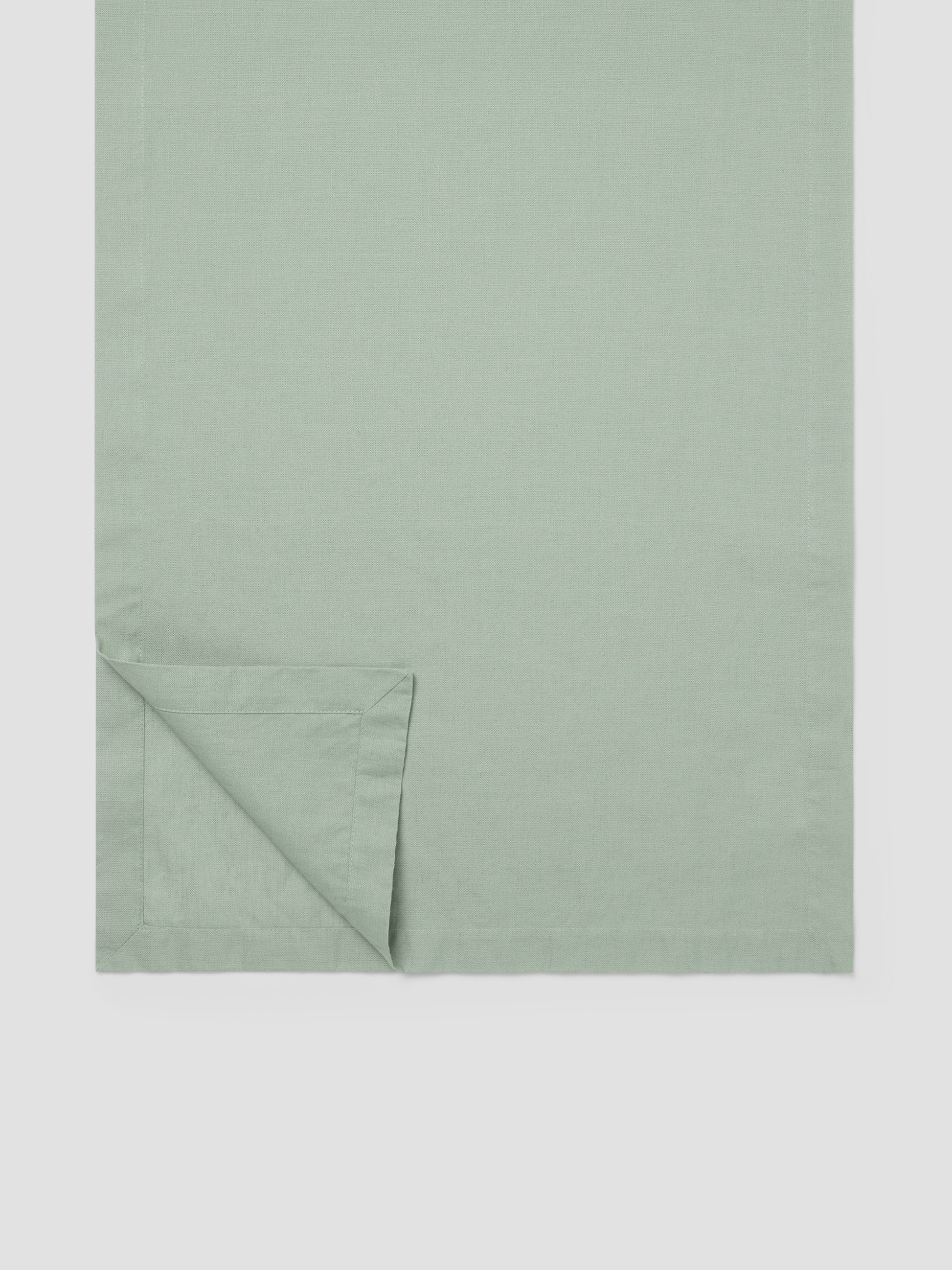 Sage Green Linen Table Runner