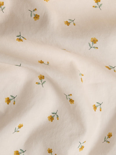 Honey Posy Bud Linen Blend Fitted Sheet - alternate image