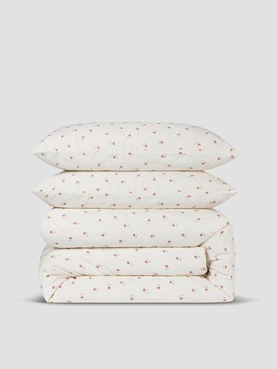 Posy Bud Linen Blend Duvet Set