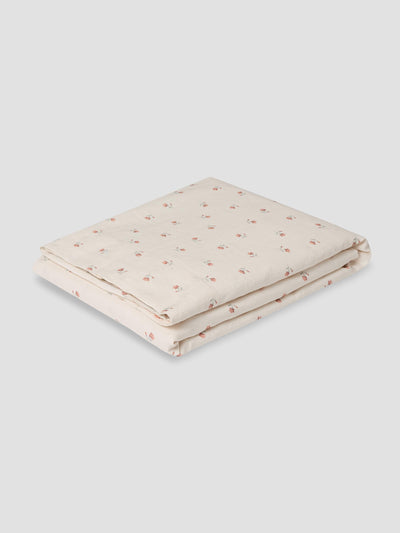 Pearl Posy Bud Linen Blend Fitted Sheet
