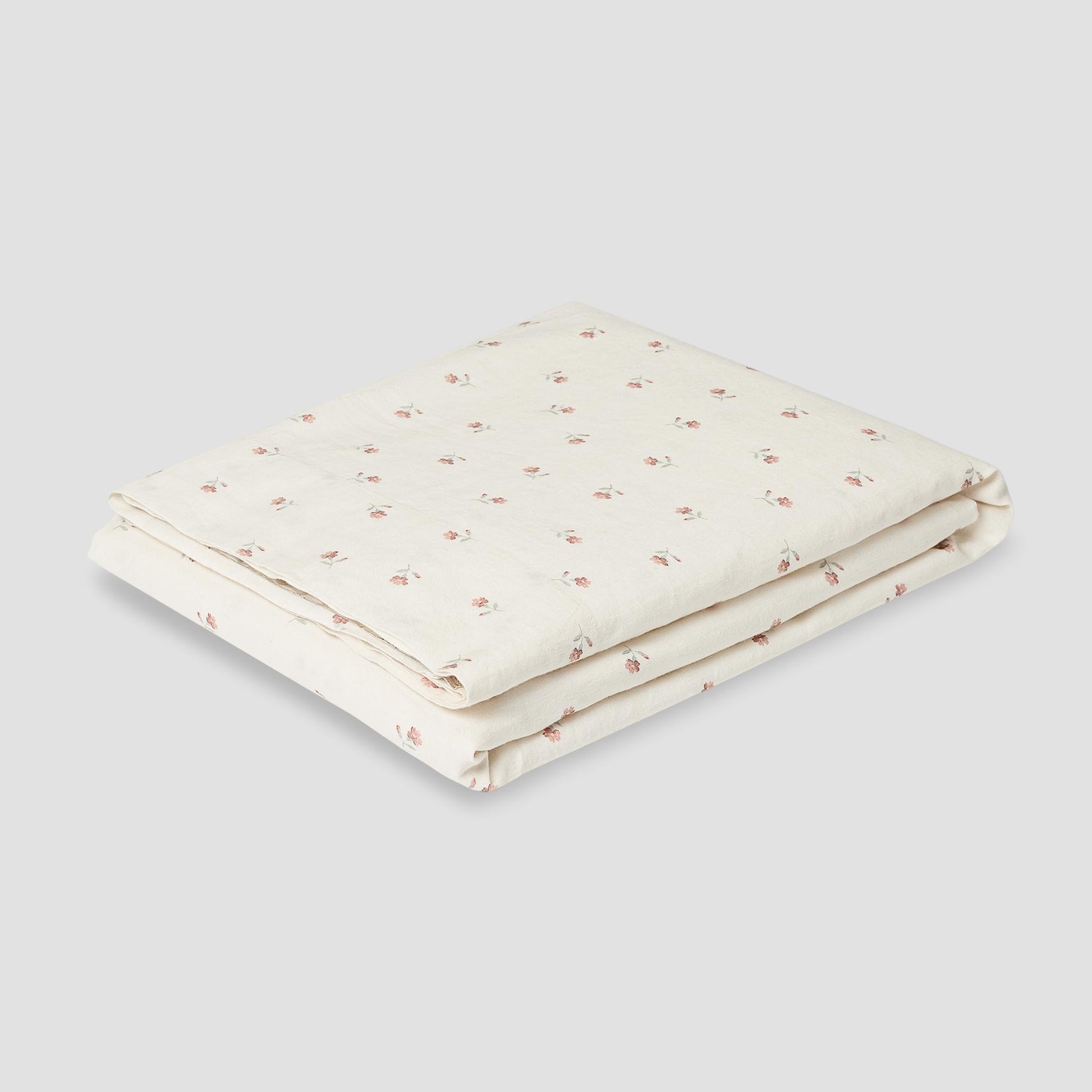 Pearl Posy Bud Linen Blend Flat Sheet