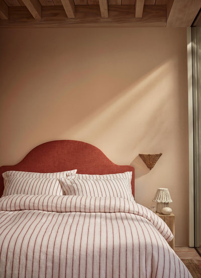 Pearl Walderton Stripe 100% Linen Fitted Sheet - alternate image