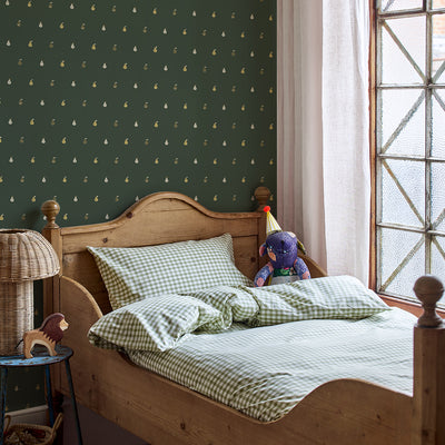 Fern Green Pears Wallpaper