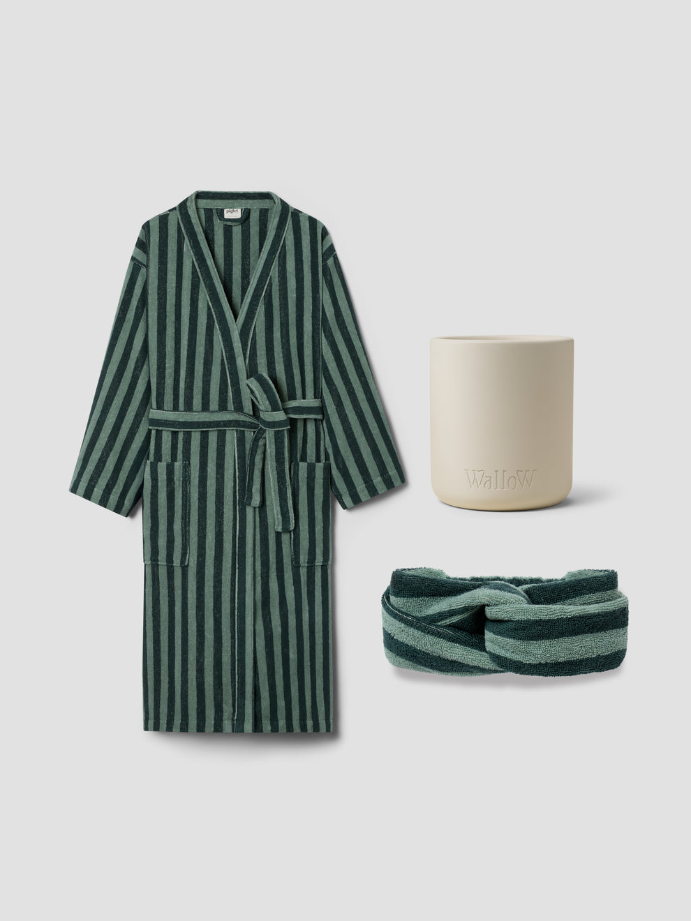 Pine Green Relaxation Robe Set | Piglet in Bed US