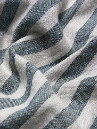 Atlantic Pembroke Stripe Linen Blend Pillowcase (Pair)