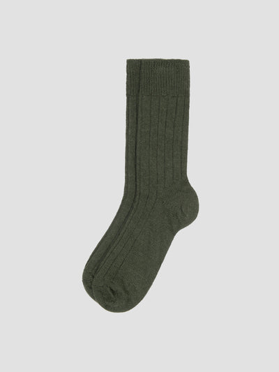 Fern Green Alpaca Socks