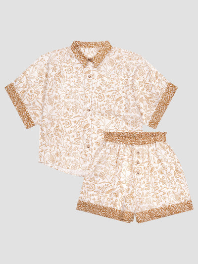 Ernest White Middlemore Linen Women’s Pajama Shorts Set