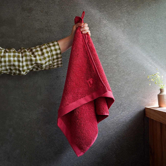 Merlot Organic Cotton Towels Size Bath Towel by Piglet in Bed