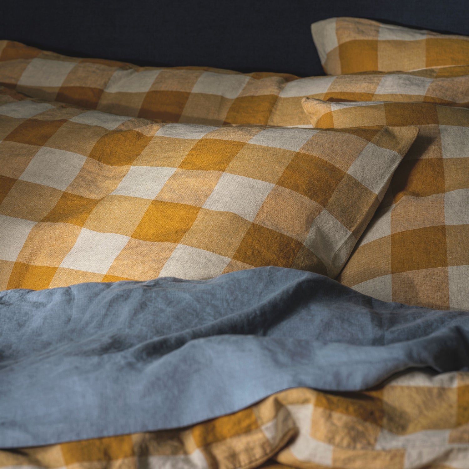Russet Yellow Linen Blend Bedding