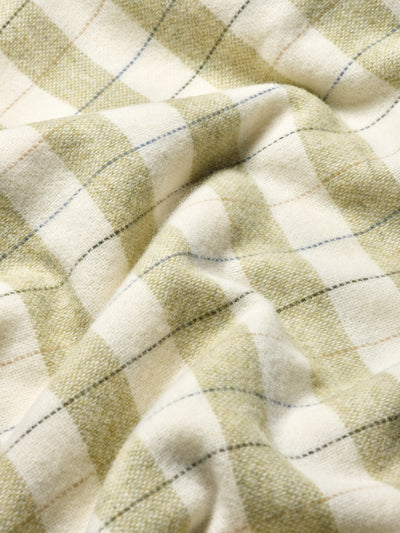 Apple Checked Stripe Wool Blanket - alternate image